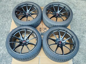 RAYS レイズ ボルクレーシング VR G25 FORGED 19インチ 9.5J +22 PCD114.3 5H 4本 ランエボ アコード エスティマ GT-R