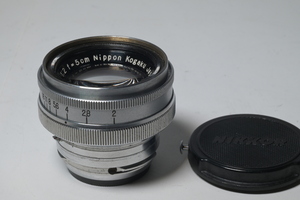 Nikon ニコン Nippon Kogaku 日本光学 Nikkor H 5cm F2 単焦点 Sマウント レンズ 中古 実用向け