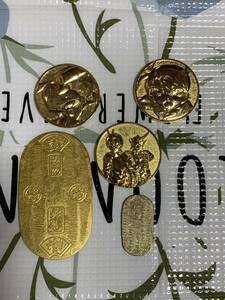記念ゴールドメダルメッキ、アニメコイン、メッキ小判