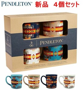 [ новый товар ] PENDLETON авторучка доллар тонн CHIEF JOSEPH Ceramic Mugs XC880 55182 кружка 4 шт. комплект стакан 