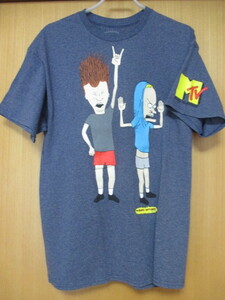 即決★MTV BEAVIS AND BUTT-HEAD ビーバス　アンド　バットヘッド キャラクターTシャツ/L