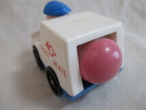 即決★FISHER PRICE TOYS フィッシャープライス　ヴィンテージ☆POST MAIL 車　ポストマンドール_画像4