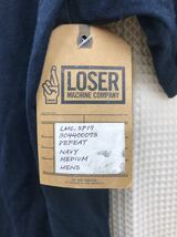 LOSER バイク ストリート スケボー プリント ロゴ Tシャツ Mサイズ 未使用 ネイビー_画像6