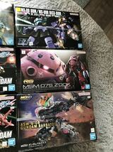 送料込み　ガンプラ6個未組立　MGSDバルバトスRGズゴックHGケンプファードムシラヌイアカツキガンダムオオワシアカツキガンダム_画像3