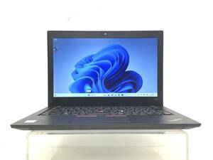 □1円開始 ジャンク Lenovo ThinkPad X280 (20KES2E600) Win11 Intel Core i3-8130U メモリ4GB SSD256GB カメラ AC付属