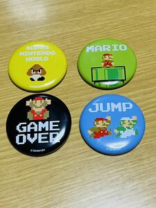 USJ Mario can badge 4 piece set 