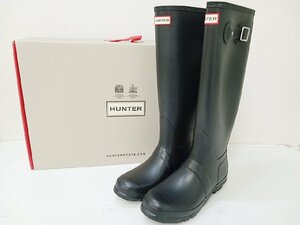 [16A-61-060-2] HUNTER ハンター WOMENS ORG TALL [UK6] 25cm ブラック 長靴 レインブーツ レディース