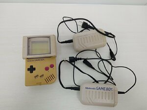 [S4A-61-053-1] 任天堂 Nintendo ゲームボーイ GAMEBOY 本体+充電式アダプター2本セット ジャンク