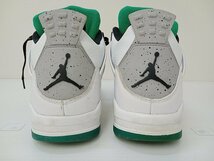 [KA16A-61-106-1] NIKE WMNS AIR JORDAN 4 ナイキ ウィメンズ エア ジョーダン 4 AQ9129-100 LUCID GREEN サイズ28cm ホワイト_画像6