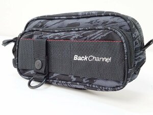 [14B-61-017] 美品 Back Channel バックチャンネル ポーチ コーデュラ CORDURA ブラック×グレー