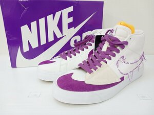 [KA16A-61-110-1] NIKE SB ZOOM BLAZER MID EDGE ナイキ ズーム ブレザー ミッド da2189-100 29cm ホワイト バイオテック