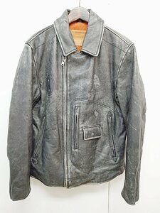 [12B-61-080-2] LEVI STRAUSS & Co リーバイ・ストラウス レザージャケット ブラック サイズS