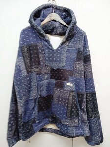 [12A-61-066-2] Liberaiders リベレイダース BANDANA PILE FLEECE HOODIE フリース パーカー [L] ネイビー 750162303