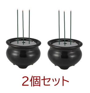 【即納】OHM LED電池式線香 LED-DCSK-1 04-0336 2個セットまごころの灯り お仏壇 仏具 電気 火を使わない