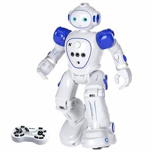 ブルー ロボットおもちゃ スマートロボット 子供向け 多機能 充電式 - iKing aiロボット子供向け プログラミングロボット