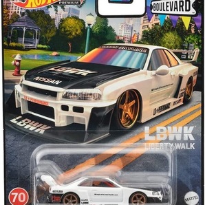 即決☆☆ブールバード LB-ER34 スカイライン シルエット Hotwheels SKYLINE NISSAN LBWK リバティーウォーク GT-R R34の画像1