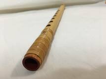 〇R212〇和楽器 篠笛 鳳由 横笛 伝統楽器　長さ約42.5ｃｍ_画像7
