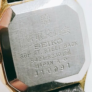 #133 SEIKO セイコー 5421-5230 腕時計 アナログ 3針 金色文字盤 ゴールド色 レディース 時計 とけい トケイ アクセ ヴィンテージ レトロの画像10