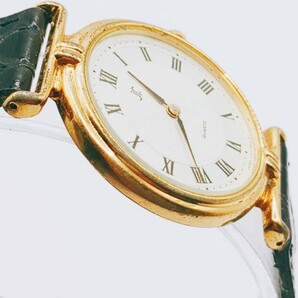 #164 SEIKO セイコー V700-6A70 アナログ クウォーツ 2針 白文字盤 ゴールド色 レディース 時計 とけい トケイ アクセ ヴィンテージ レトロの画像6