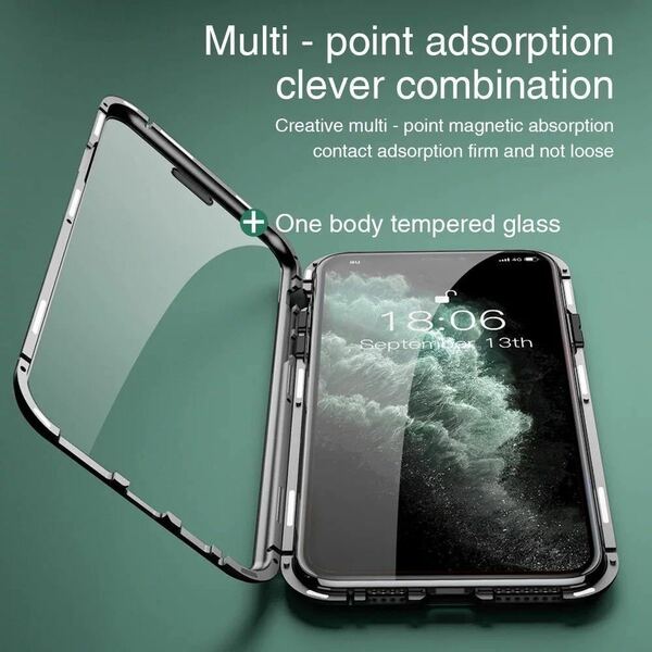 【2個セット】激安 即決 新品 スマホケース カバー iPhone 13 Pro 用 クリア 強化 前後 両面 フル 保護 薄型 スリム