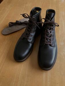 REDWING フラットボックスベックマン 9D 使用1回のみ極美品 ブラッククロムエクセル (ホワイツブーツRRLウエスコALDEN