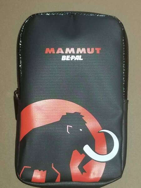 MAMMUT　マムート　BE-PAL コラボ　アウトドア2WAYポーチ 未使用新品 即決 匿名配送送料無料　ビーパル 防滴ポーチ bepal