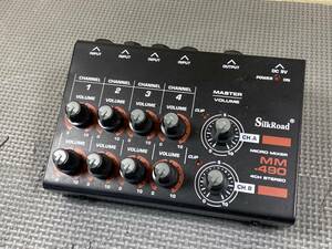 101 SilkRoad MM-490 ステレオ 4ch ミニミキサー 電池駆動可 MICRO MIXER