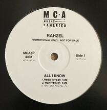 Rahzel / All I Know / ? vs RAHZEL （12''プロモ盤）/ 美品_画像2