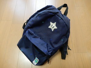 *USED MEI булавка точка Day Pack - темно-синий / Star рисунок -CORDURA рюкзак mei/ Day Pack / Kids рюкзак /Navy/green label relaxing