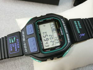 ラップ&ペースメモリー デジタル腕時計 (RPS-100W-1A) ＊希少