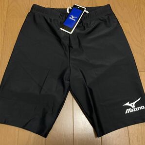 新品タグ付き MIZUNO ハーフタイツ Lサイズ レーシングタイツ スパッツ ミズノ ショートタイツ マラソン 女子陸上 ハーフパンツ ブラック