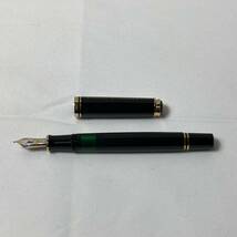 【未使用保管品】Pelikan ペリカン SOUVERAN スーべレーン 万年筆 ペン先 14C-585 F インクボトル付 ボールペン付　レザーケース付　K183_画像3