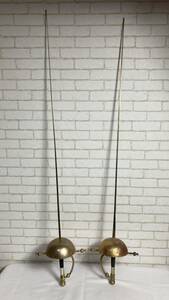 模造刀　2本セット　西洋刀剣　レイピア　クラシカルレイピア　サーベル　合法刀剣　コスプレ　ファンタジー　k23-199