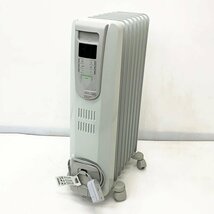 DeLonghi デロンギ デジタルラディアント オイルヒーター KHD410812-GC 8～10畳 安全設計 ゼロ風暖房 動作品 本体のみ ホワイト [M10480]_画像1