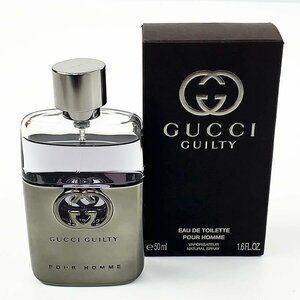 残約8割 GUCCI グッチ GUILTY ギルティ プールオム オードトワレ ナチュラルスプレー 50ml 香水 [U11262]