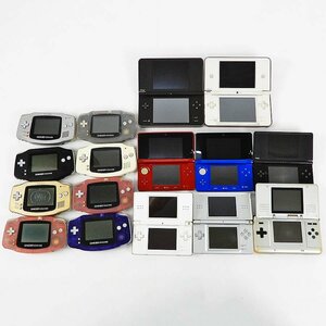 ジャンク品 任天堂 ゲームボーイアドバンス/GBA ニンテンドーDS DS Lite DSi DSi LL 3DS 16点セット [X8336]