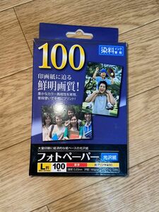 27枚　ナカバヤシ フォトペーパー/光沢紙/L判/100枚 超厚手強光沢 JPEC-L-100