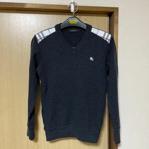 BURBERRY made in Japan V neck sweater 2