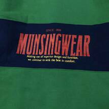 Munsingwear(マンシングウェア)スウェットジャケット 刺繍ロゴ 裏起毛 メンズL グリーン系/ネイビー系_画像7
