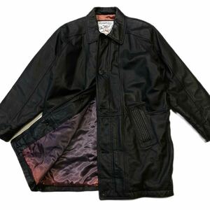 古着 SKY WEAR ラムレザージャケット メンズM ブラック オールルック