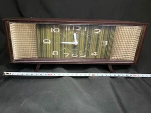 レトロ置き時計 TOKYO CLOCK 東京時計 昭和レトロ ムーブメント交換済 antique clock upcycled battey-powered vintage mid-century design