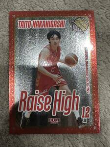 【中東泰斗/名古屋ダイヤモンドドルフィンズBBM 2024 B.LEAGUE2023-24 FAST BREAK 1st Half [Raise High]パラレル　RH-17