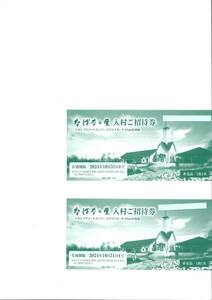 【送料無料】なばなの里 入村ご招待券 2枚セット 有効期限2024年10月31日まで