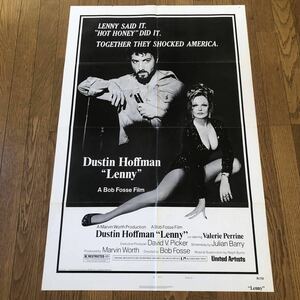 「レニー・ブルース」USA版ポスター スタイルB ダスティン・ホフマン、ヴァレリー・ペリン、ボブ・フォッシー LENNY