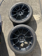 中古 ATS DTC 17インチ 7.5J +30 5Hx120 軽量ホイール & 16年製 DUNLOP DIREZZA Z2 215/45R17 4本セット BMW E36 E46等_画像2