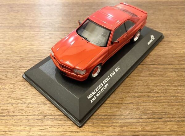 新品 オリジナルパッケージ付き 1/43 ソリド AMG メルセデス C126 560SEC 6.0 ハンマー レッド