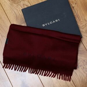 未使用 BVLGARI ブルガリ カシミヤ100% マフラー