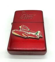 【10727】ZIPPO ジッポー ジブリ 紅の豚 PORCO ROSSO ポルコロッソ サボイア 飛行艇 火花〇_画像2