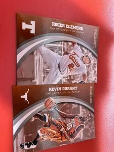 2015 Panini Texas Longhorns レギュラーカードセット　Roger Clemens Kevin Durant