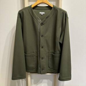 Engineered Garments エンジニアドガーメンツ Knit Cardigan Diamond Poly Knit ニットカーディガン Mサイズ オリーブ